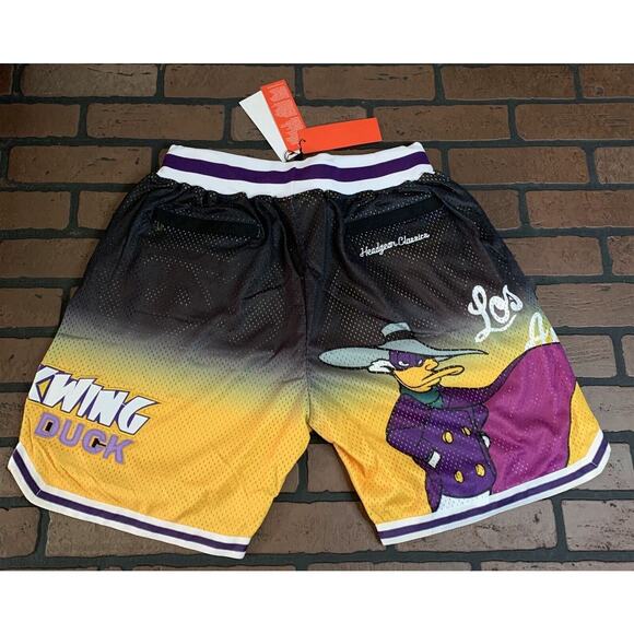 DARKWING DUCK / LOS ANGELES Basketball Shorts ~Never Worn~ S-XL - Picture 1 of 3